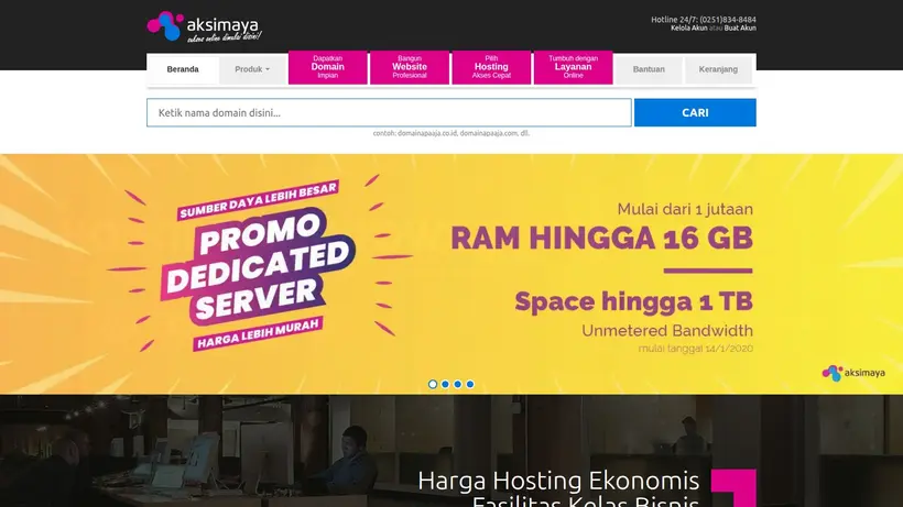 Aksimaya homepage screenshot