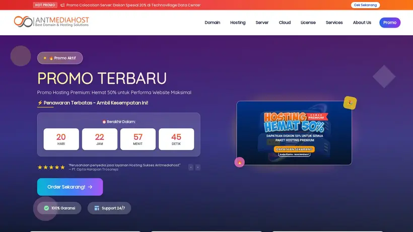 Ant Media Host homepage screenshot