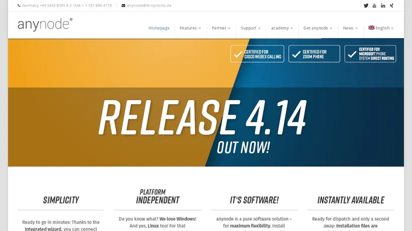 any Node homepage screenshot
