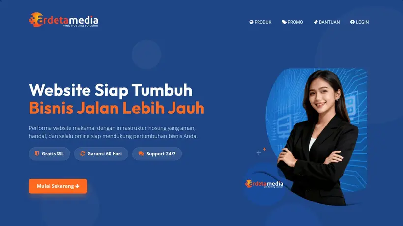 Ardeta Media homepage screenshot