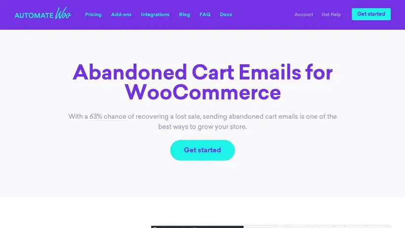 Automate Woo homepage screenshot