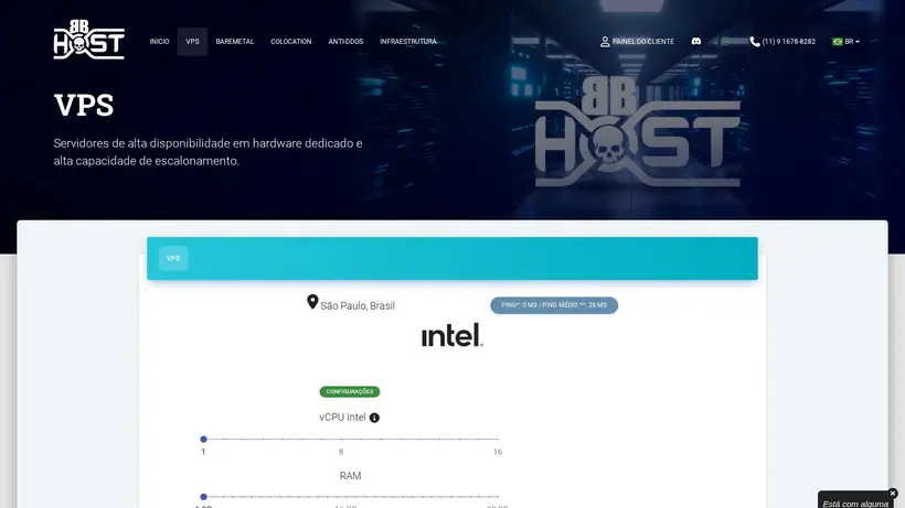 BB host Brasil homepage screenshot