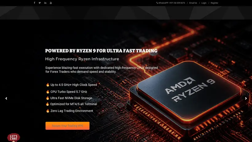 Best FX VPS homepage screenshot