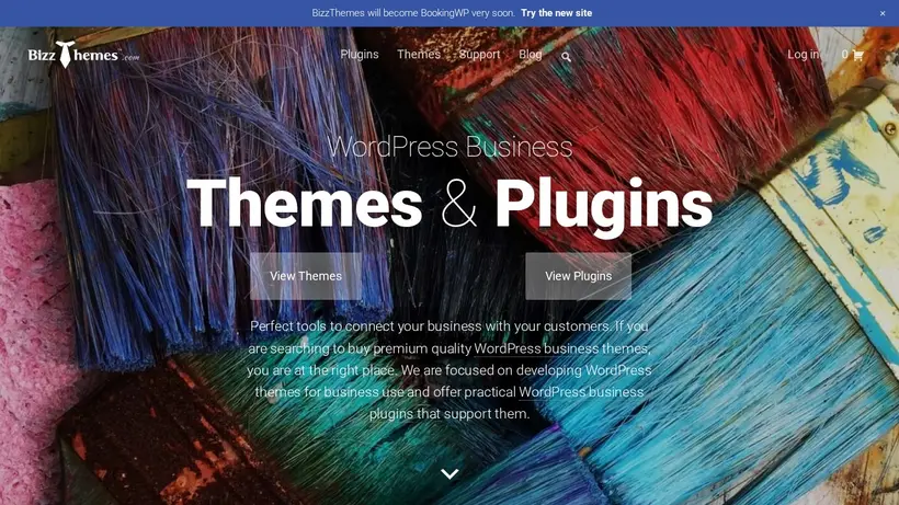 Bizz Themes homepage screenshot