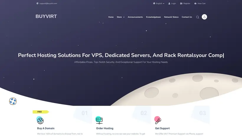 Buy VIRT homepage screenshot