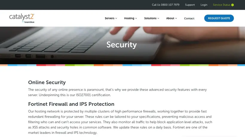 Catalyst 2 homepage screenshot