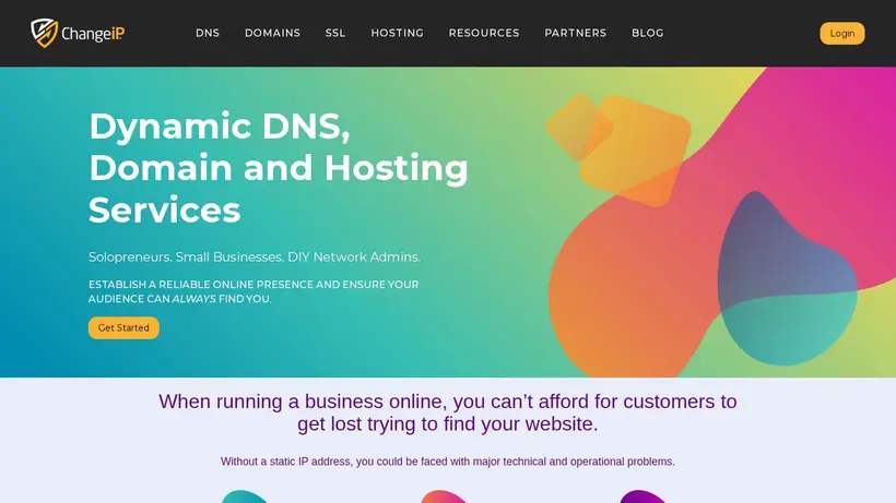 Change IP homepage screenshot