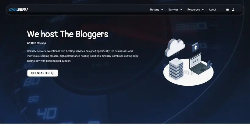 CHKServ homepage screenshot