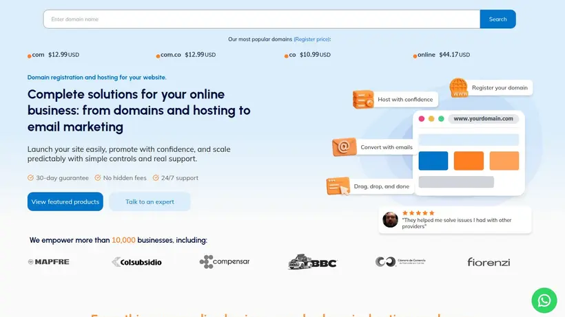 Click Panda homepage screenshot