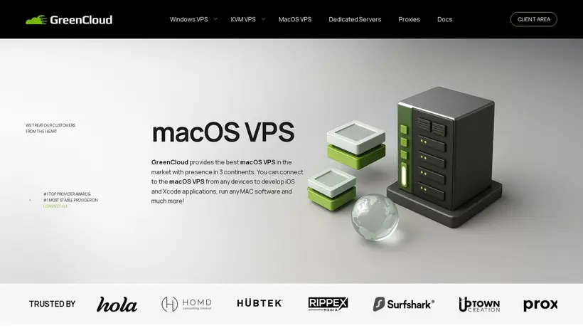 CloudXmac homepage screenshot