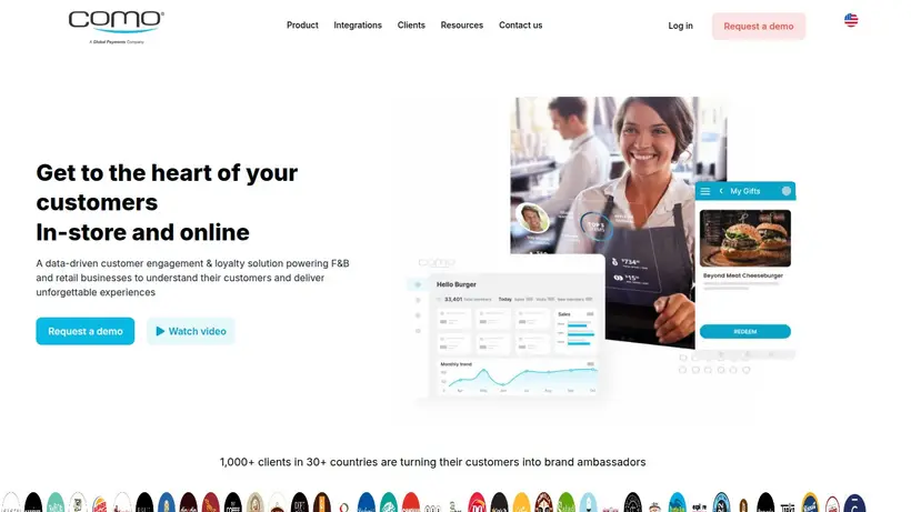 Como.com homepage screenshot