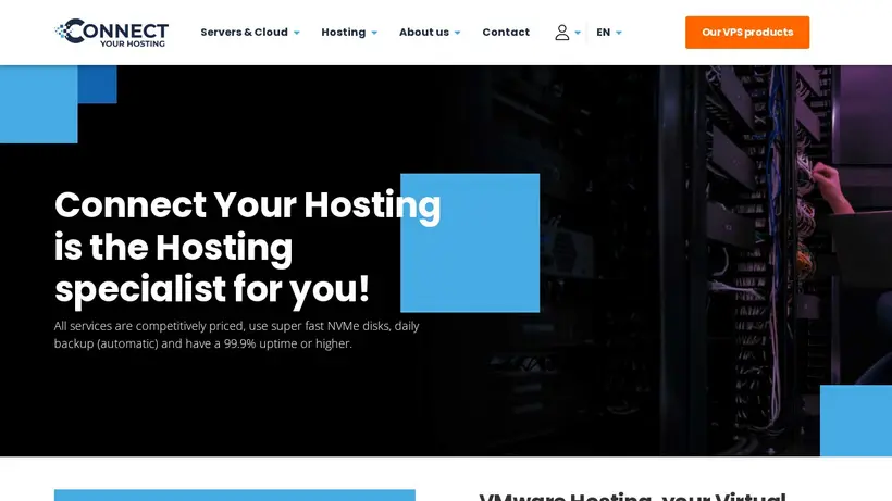 Connect Your Hosting homepage screenshot