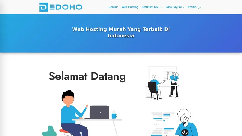 DeDoHo homepage screenshot