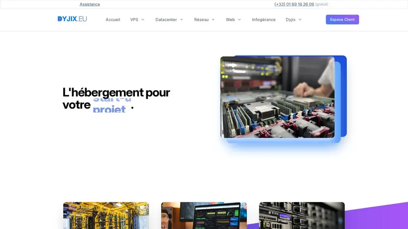 Dyjix EU homepage screenshot