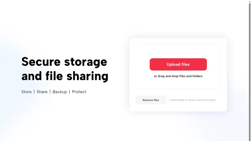 Files.fm homepage screenshot