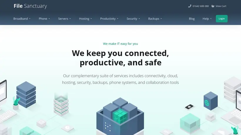 File Sanctuary homepage screenshot