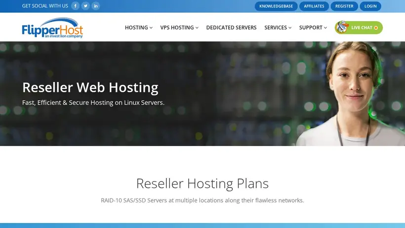 Flipper Host homepage screenshot