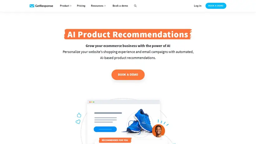 Get Response homepage screenshot