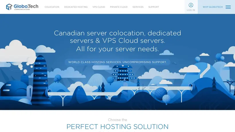 Globo Tech homepage screenshot