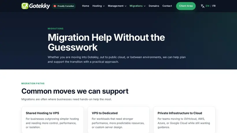 Gotekky homepage screenshot