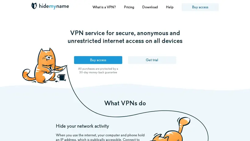 Hide.mn homepage screenshot