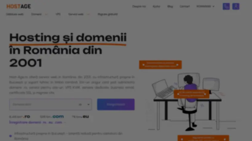 Host Age homepage screenshot