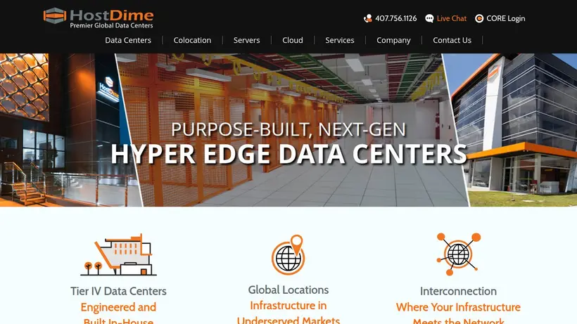Host Dime homepage screenshot