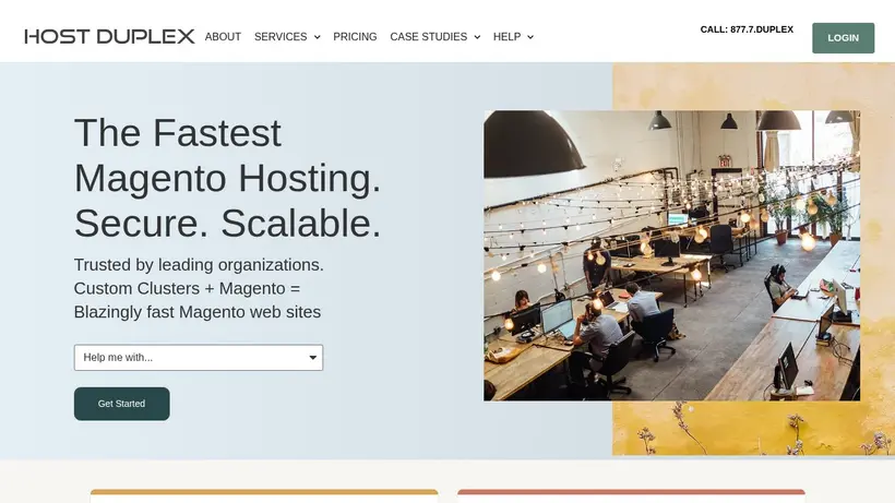 Host Duplex homepage screenshot