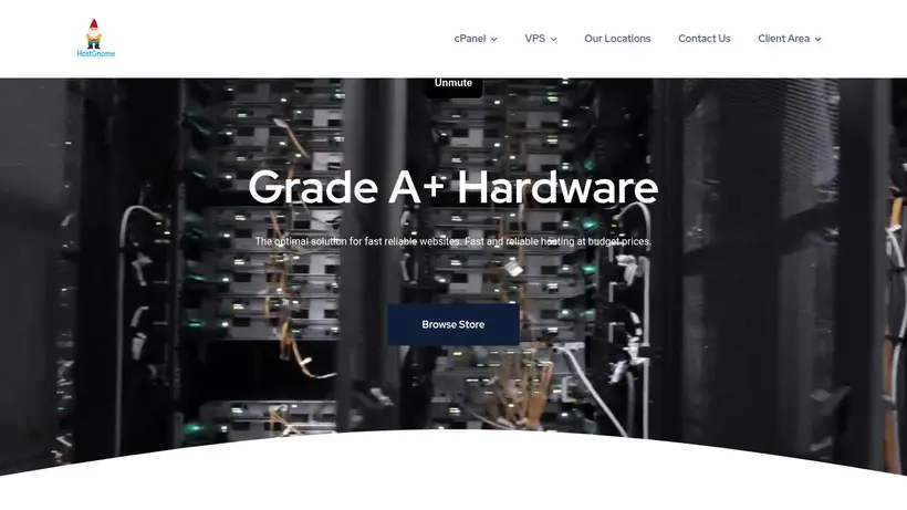 Host Gnome homepage screenshot