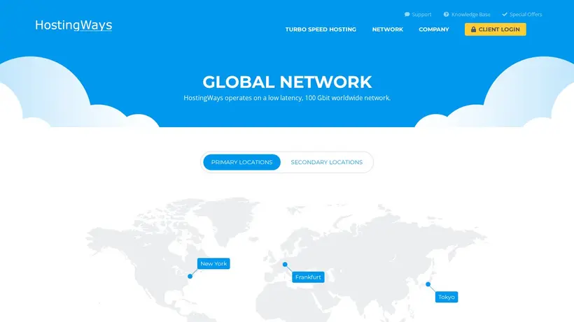 Hosting Ways homepage screenshot