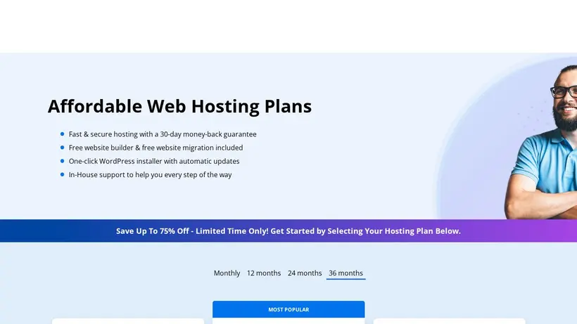 Host Upon homepage screenshot