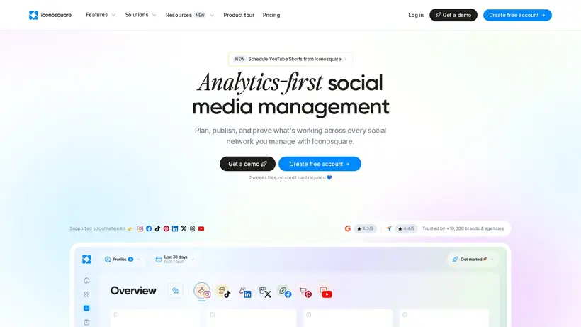Iconosquare homepage screenshot