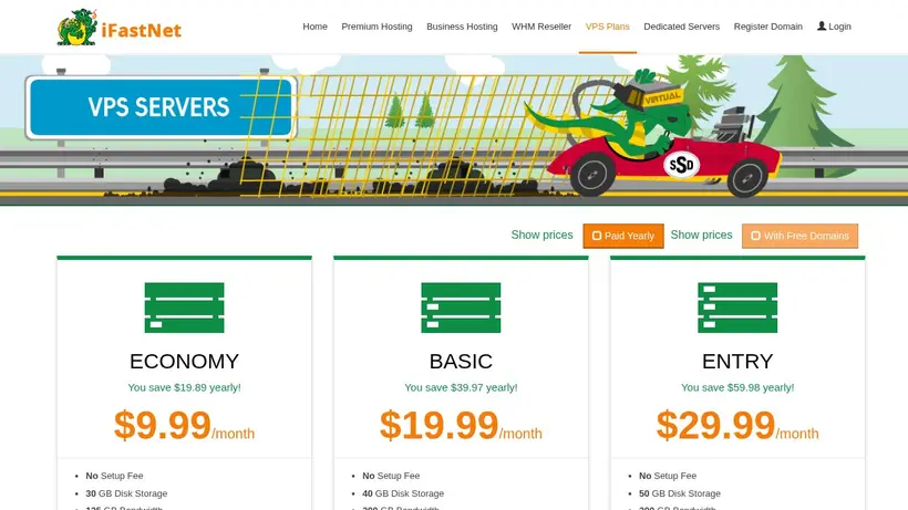 iFastnet homepage screenshot