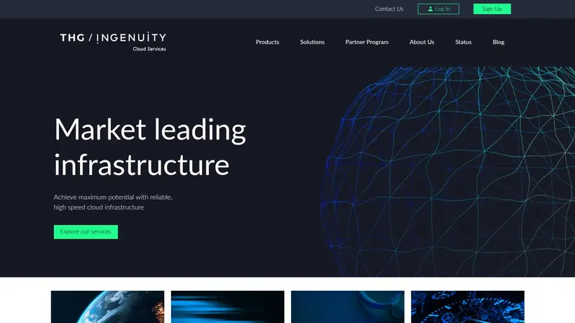 IngenuityCloudServices homepage screenshot