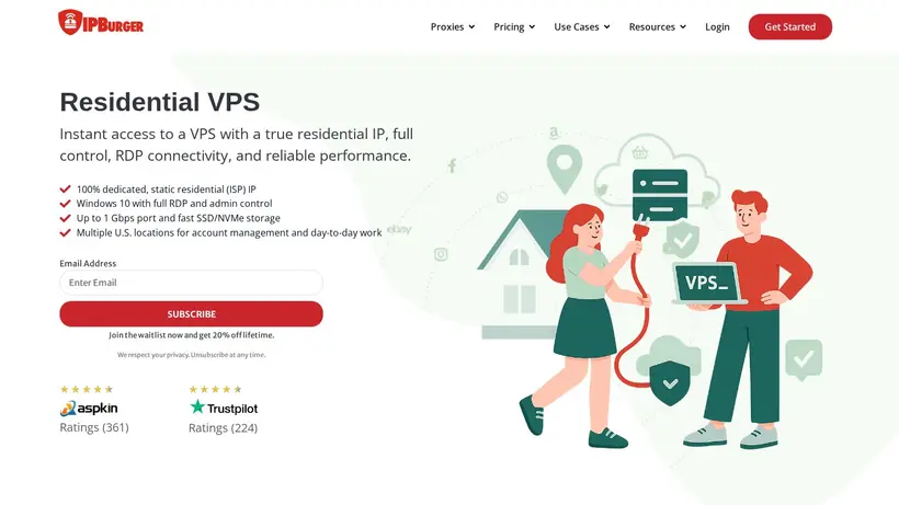 IP Burger homepage screenshot