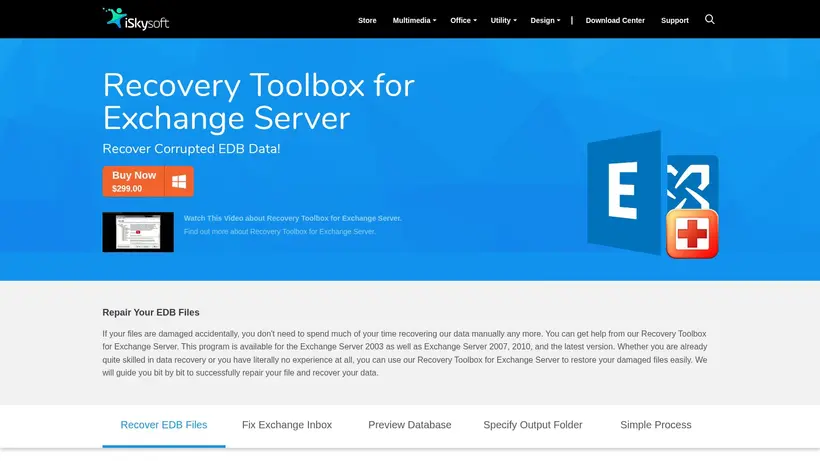 iSkysoft homepage screenshot