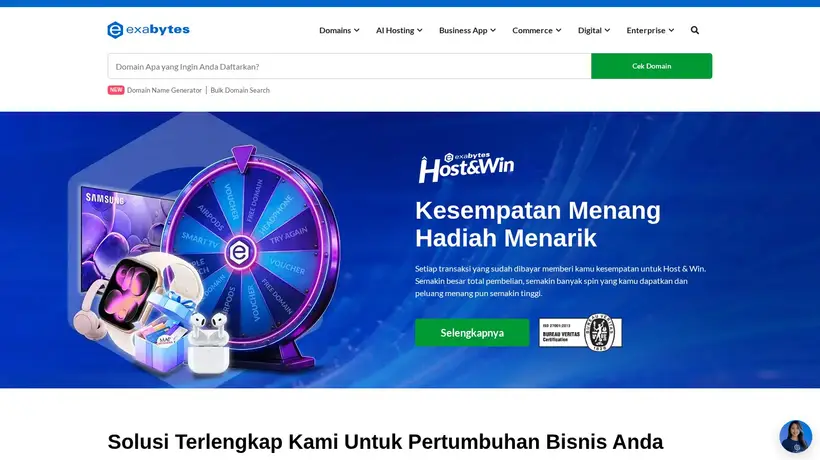 Masterweb homepage screenshot