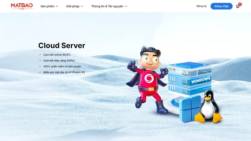 Matbao homepage screenshot