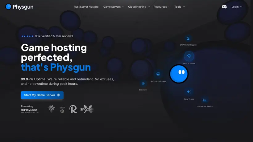 Mixml Hosting homepage screenshot