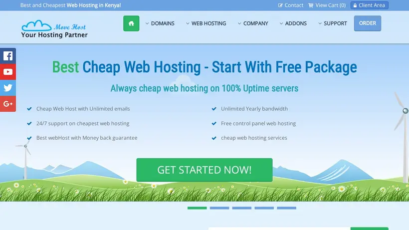 Move Host Kenya homepage screenshot