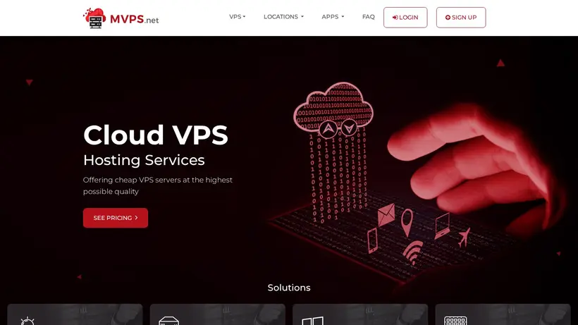 MVPS homepage screenshot