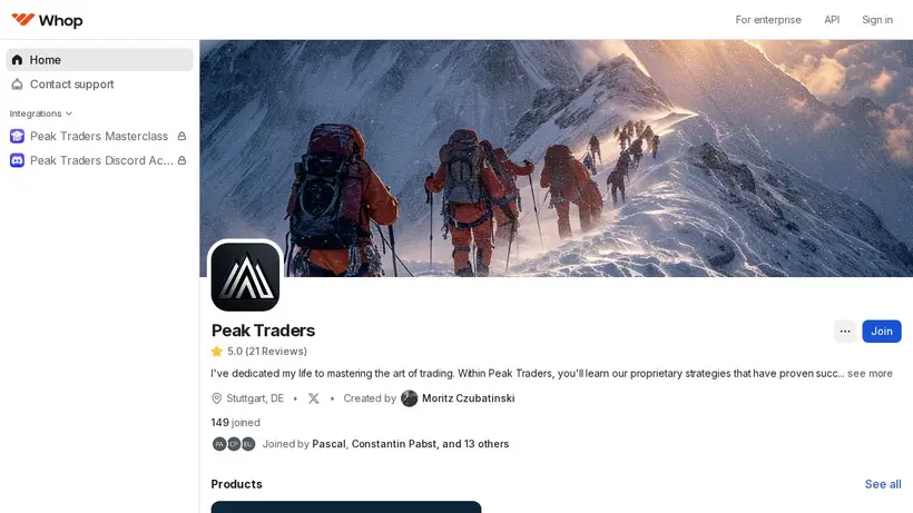 Pattern Alpha homepage screenshot