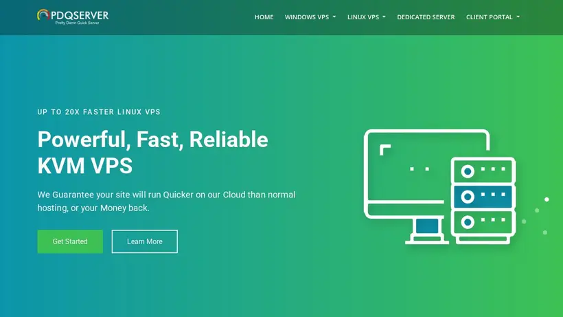 PDQserver homepage screenshot
