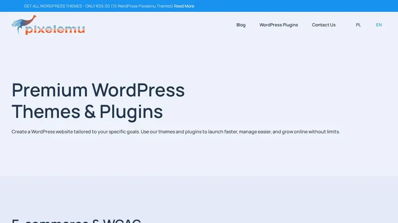 PixelEmu homepage screenshot