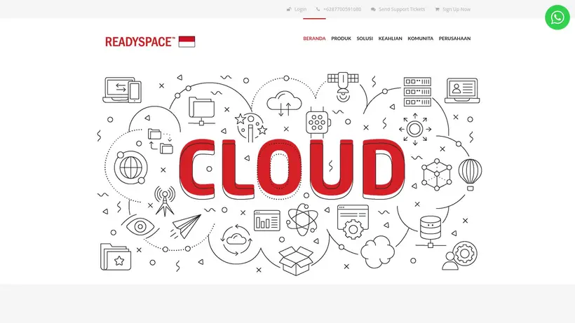 Ready Space Indonesia homepage screenshot