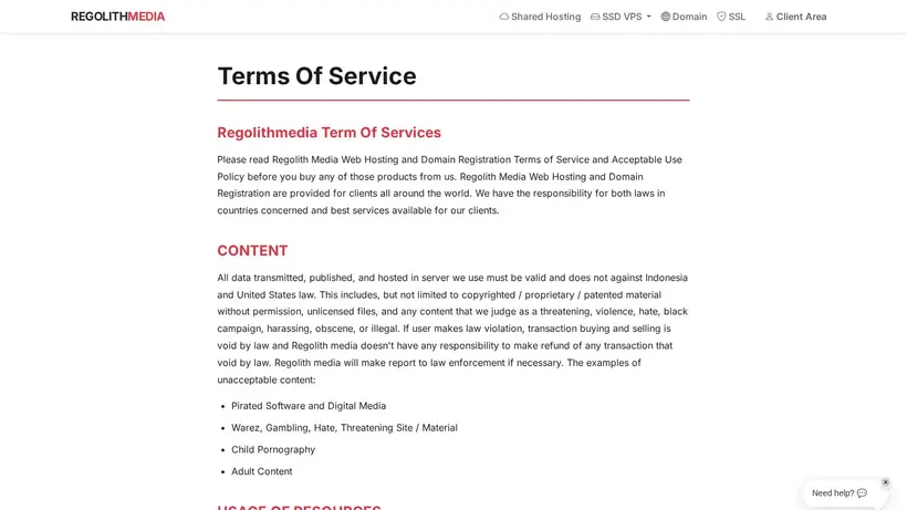 RegolithMedia homepage screenshot