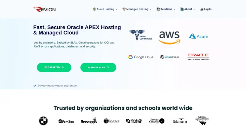 Revion.com homepage screenshot