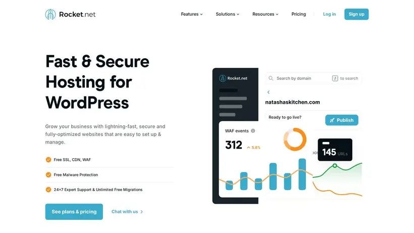 Rocket homepage screenshot