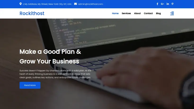 Rockit Host homepage screenshot