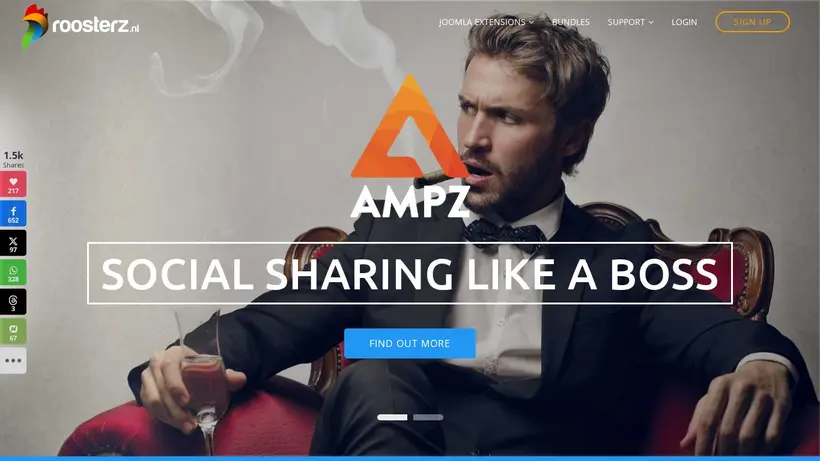 Roosterz NL homepage screenshot